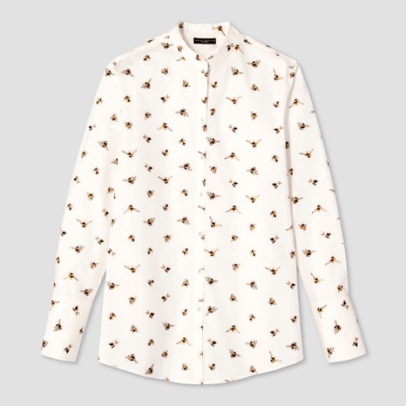 Bee novelty print buttoned down shirt Xs Victoria - Picture 2 of 8